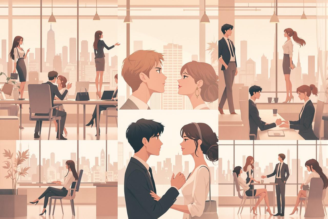 贝勒漫画精选合辑 - 职场恋爱 · 办公室里的心跳